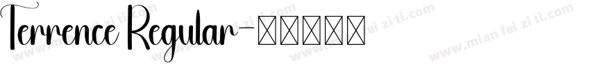 Terrence Regular字体转换